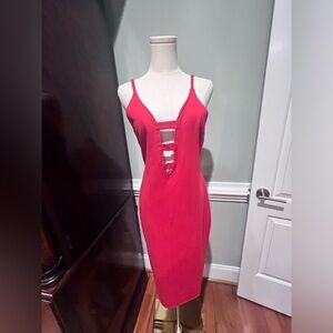NWT GB Red Midi Dress Size L